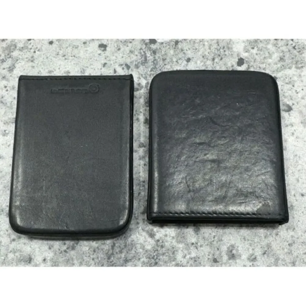Vintage‎ Coach Black Structured Leather Business Card Case